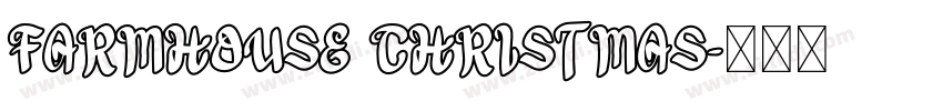 FARMHOUSE CHRISTMAS字体转换